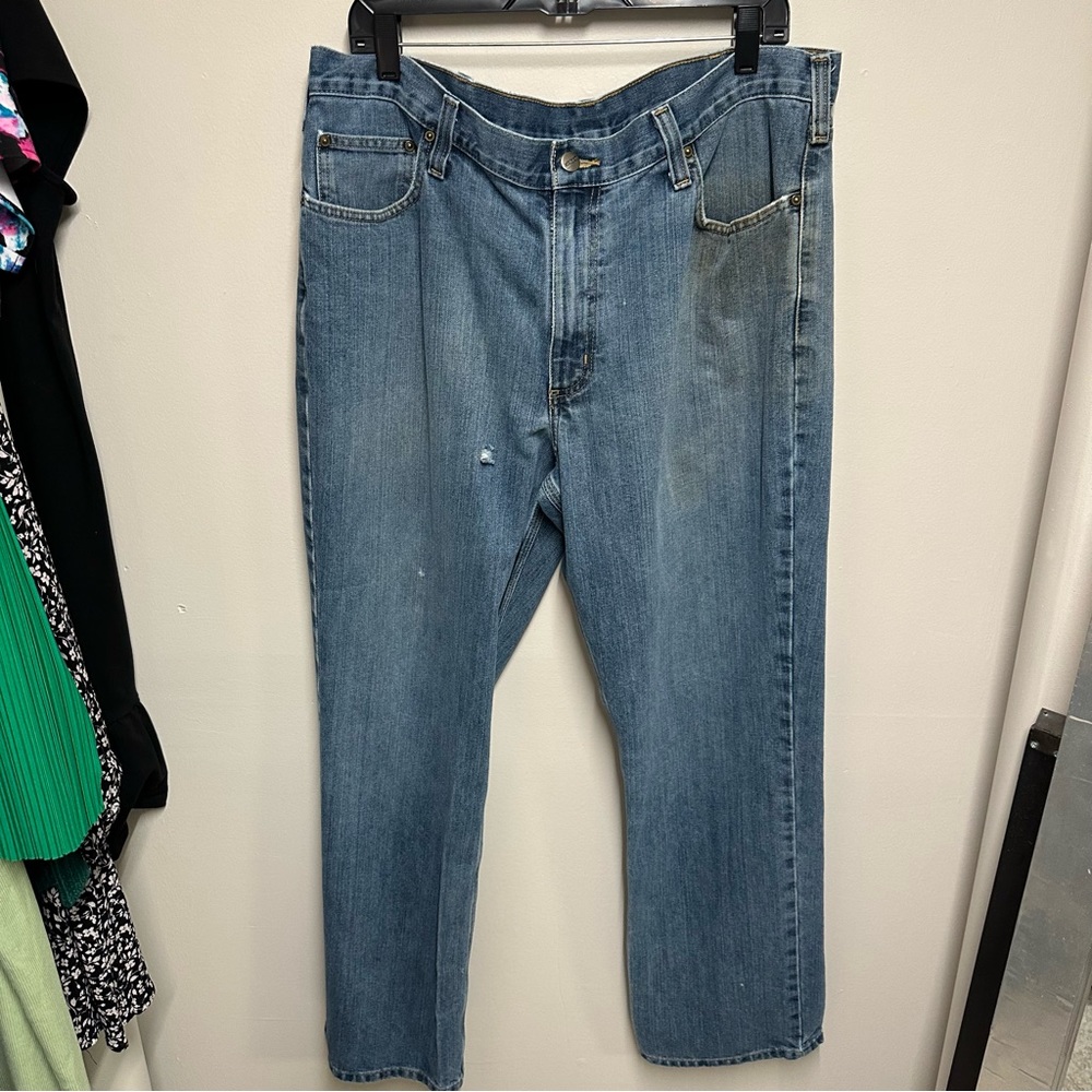 Men's Carhartt Relaxed Fit Blue Jeans Size 38x32